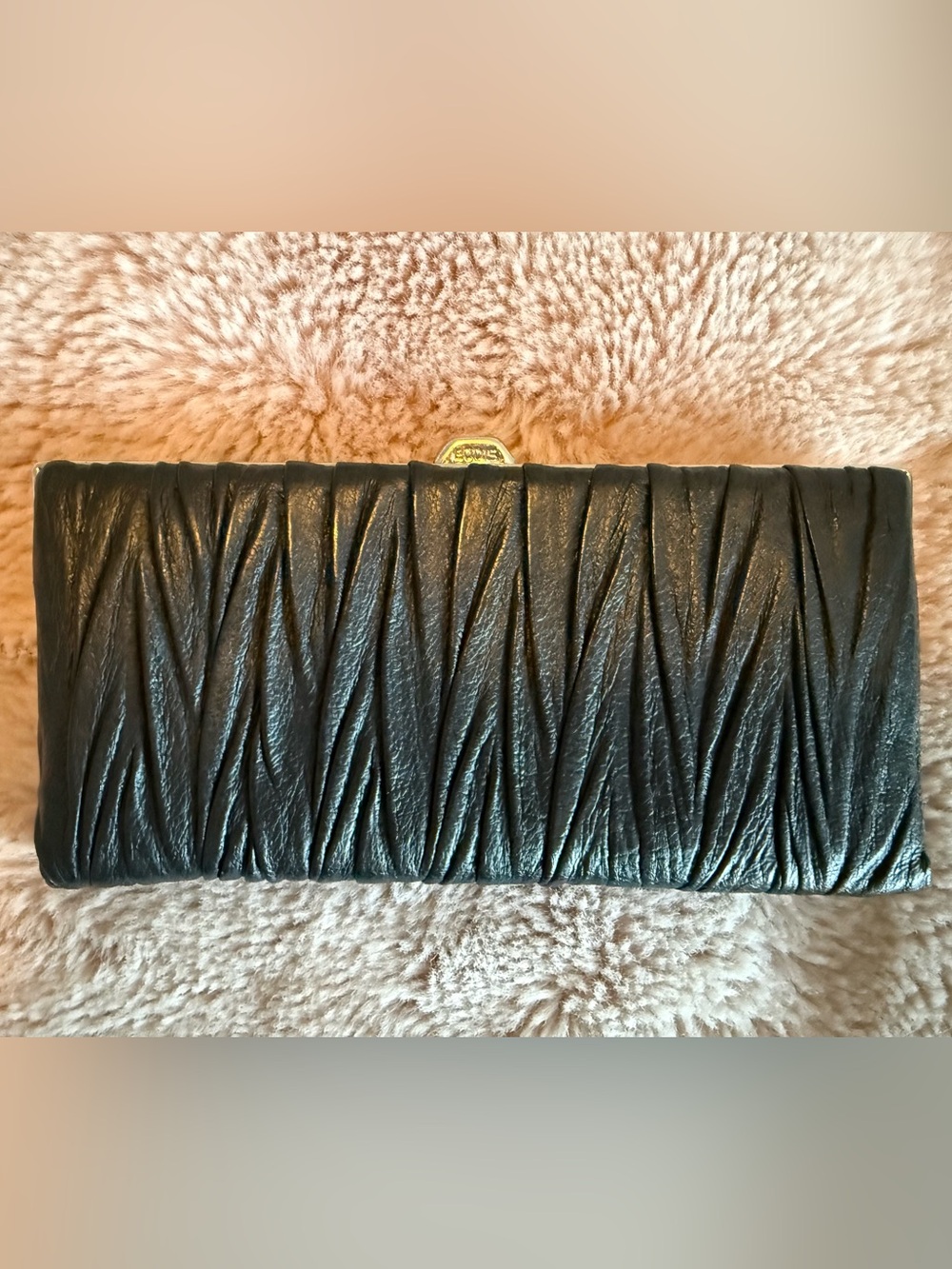 Lodis Andra Pleated Leather Framed Wallet